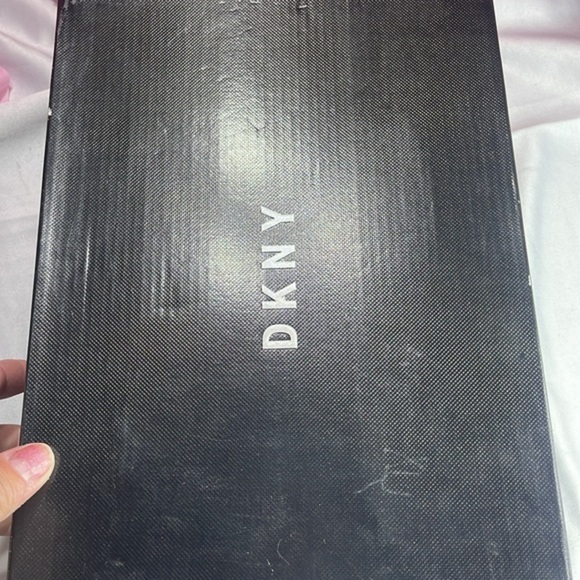 DKNY Covo black‎ leather platform sandals Size 9 - Picture 11 of 13